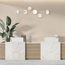 Pendente Heidi Ouro e Branco para 6x E27 LT007-WH Starlux ST2571-Starlux-Starlumen