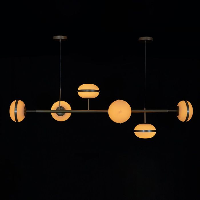 Pendente Heidi Ouro e Branco para 6x E27 LT007-WH Starlux ST2571-Starlux-Starlumen