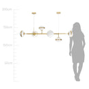 Pendente Heidi Ouro e Branco para 6x E27 LT007-WH Starlux ST2571-Starlux-Starlumen