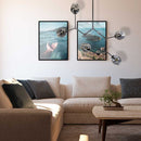 Pendente Ieda Cúpula de Vidro p/ 5x E27 IDL-011-SKY Starlux ST2408-Starlux-Starlumen