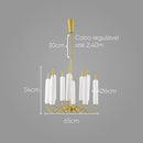 Pendente Isis Ouro LED 80W ZR117-WGD Starlux ST2674-Starlux-Starlumen