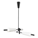 Pendente Isis Preto Fosco Hastes Móveis LED 32W ZR118-BK Starlux ST2675-Starlux-Starlumen