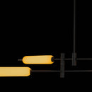 Pendente Isis Preto Fosco Hastes Móveis LED 32W ZR118-BK Starlux ST2675-Starlux-Starlumen