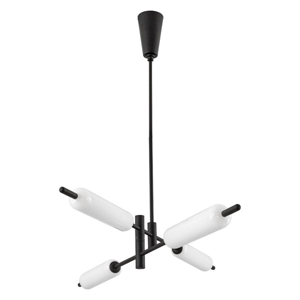 Pendente Isis Preto Fosco Hastes Móveis LED 32W ZR118-BK Starlux ST2675-Starlux-Starlumen