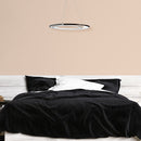 Pendente Loop Cromado e Branco 62cm LED 48W Hm009CR Bella ST2552-Bella Iluminação-Starlumen