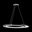 Pendente Loop Cromado e Branco 62cm LED 48W Hm009CR Bella ST2552-Bella Iluminação-Starlumen