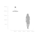 Pendente Loop Cromado e Branco 62cm LED 48W Hm009CR Bella ST2552-Bella Iluminação-Starlumen