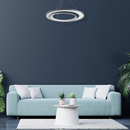 Pendente Loop Cromado e Branco Led 76W 3000k Hm010CR Bella ST2542-Bella Iluminação-Starlumen