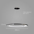 Pendente Loop Cromado e Branco Led 76W 3000k Hm010CR Bella ST2542-Bella Iluminação-Starlumen