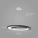 Pendente Loop Preto e Branco LED 76W 3000k HM010WB Bella ST2542-Bella Iluminação-Starlumen