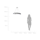 Pendente Loop Preto e Branco LED 76W 3000k HM010WB Bella ST2542-Bella Iluminação-Starlumen