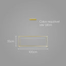 Pendente Lucca Ouro Fosco LED Branco Quente ZR100-WGD Starlux ST2623-Starlux-Starlumen