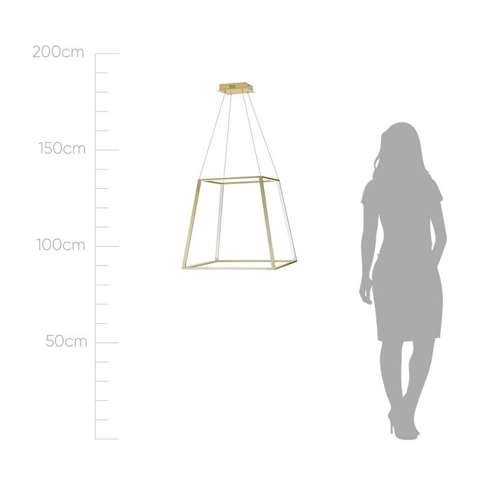Pendente Lucca Ouro Fosco LED Branco Quente ZR101-WGD Starlux ST2624-Starlux-Starlumen