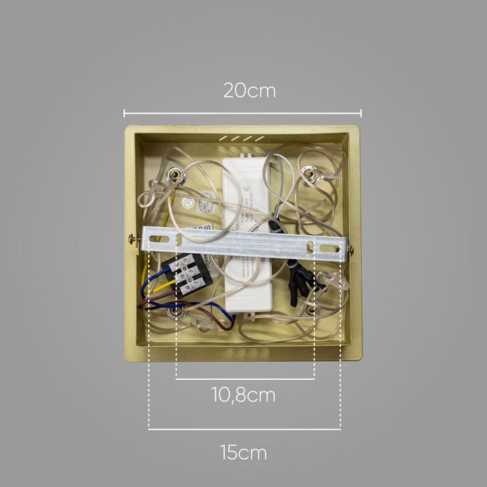 Pendente Lucca Ouro Fosco LED Branco Quente ZR101-WGD Starlux ST2624-Starlux-Starlumen