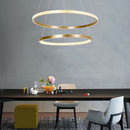 Pendente Lustre 2 Aneis Durado-Fosco LED 50W DCD01606 Sindora ST2119-Sindora-Starlumen