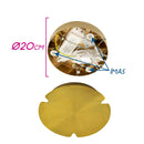 Pendente Lustre 2 Anéis Ring Arco Dourado LED 80W ST2123-Sindora-Starlumen