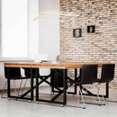 Pendente Lustre Fit Led 44w 2 Retângulos Sobrepostos Moderno Clean Minimalista 747LED3-BT St1341-Newline-Starlumen