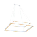 Pendente Lustre Fit Led 44w 2 Retângulos Sobrepostos Moderno Clean Minimalista 747LED3-BT St1341-Newline-Starlumen