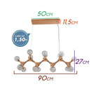 Pendente Lustre Molécula Cobre P/ 16 LED G9 PD1298G Quality ST1298-Quality-Starlumen