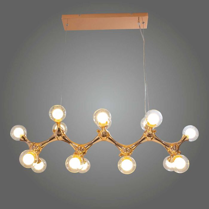 Pendente Lustre Molécula Cobre P/ 16 LED G9 PD1298G Quality ST1298-Quality-Starlumen