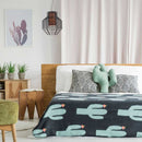 Pendente Lustre Net Bella Preto Com Metal Aramado E Tecido Ø32cm Lanterna Chinesa E-27 PD015S St1357-Bella Iluminação-Starlumen