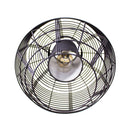 Pendente Lustre Net Bella Preto Com Metal Aramado E Tecido Ø32cm Lanterna Chinesa E-27 PD015S St1357-Bella Iluminação-Starlumen