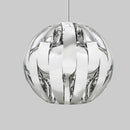 Pendente Lustre Oslo Em Acrilico 30cm 1E27 Cromado QPD1251-CR St562-Quality-Starlumen