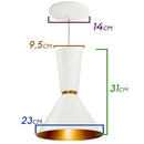 Pendente Lustre Rio Branco Alumínio 31cm p/ Balcão, Mesa e Área Gourmet 4052 St836-Starlumen-