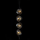 Pendente Malu Preto/Smoky 4 Globos Vidro para LED G9 ZR128-SKY Starlux St2596-Starlux-Starlumen