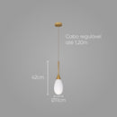 Pendente Mayla Ouro e Branco 11cm P/ 1x G9 LT004-WH Starlux ST2568-Starlux-Starlumen