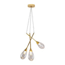 Pendente Mayla Ouro/incolor para 3x G9 LT005-CL Starlux ST2569-Starlux-Starlumen