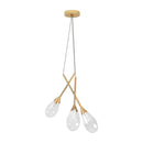 Pendente Mayla Ouro/incolor para 3x G9 LT005-CL Starlux ST2569-Starlux-Starlumen