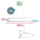 Pendente Mila Geométrico LED Integrado 55W 2700k MW2719-120 ST1779-Starlux-Starlumen