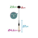 Pendente Mini Aimee Preto LED 2W 27cm 2700k Starlux ZR037-SBK ST2069-Starlux-Starlumen