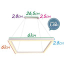 Pendente Moderno Fit LED Branco Quadrado Bivolt 25W 3000k 741LED3-BT ST1418-Newline-Starlumen