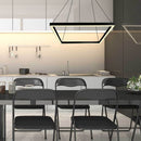 Pendente Moderno Fit LED Preto Quadrado Bivolt 25W 3000k 741LED3-PT ST1418-Newline-Starlumen