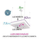 Pendente Moom 50x50cm Branco 16621/50 BT St1599-Starlumen-