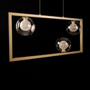 Pendente Orbit 3 Globos Dourado e Transparente Bola Vidro Studioluce PDH1556 para 3X LED G9 ST2662-Studioluce-Starlumen