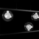 Pendente Orbit 3 Globos Preto e Transparente Bola Vidro Studioluce PDH1556 para 3X LED G9 ST2662-Studioluce-Starlumen