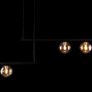 Pendente Orbit 5 Preto Fosco Globo Vidro Champagne P/ G9 PDH1528CHPT Studioluce ST2664-Studioluce-Starlumen