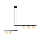 Pendente Orbit 5 Preto Fosco Globo Vidro Champagne P/ G9 PDH1528CHPT Studioluce ST2664-Studioluce-Starlumen