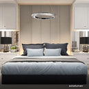 Pendente Orbit Cromado e Cromado Cristal 63cm LED 30W ID009C Bella ST2556-Bella Iluminação-Starlumen