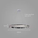 Pendente Orbit Cromado e Cromado Cristal 63cm LED 30W ID009C Bella ST2556-Bella Iluminação-Starlumen