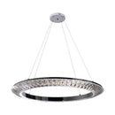 Pendente Orbit Cromado e Cromado Cristal 63cm LED 30W ID009C Bella ST2556-Bella Iluminação-Starlumen