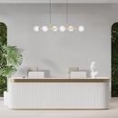 Pendente Orbit Dourado 6 Globos Esferas Transparente ST2081TRDO Studioluce ST2081-Studioluce-Starlumen