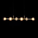 Pendente Orbit Dourado 6 Globos Esferas Transparente ST2081TRDO Studioluce ST2081-Studioluce-Starlumen