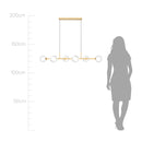 Pendente Orbit Dourado 6 Globos Esferas Transparente ST2081TRDO Studioluce ST2081-Studioluce-Starlumen