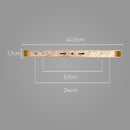 Pendente Orbit Dourado 6 Globos Esferas Transparente ST2081TRDO Studioluce ST2081-Studioluce-Starlumen