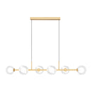 Pendente Orbit Dourado 6 Globos Esferas Transparente ST2081TRDO Studioluce ST2081-Studioluce-Starlumen