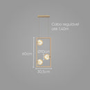 Pendente Orbit Dourado e Champagne 3 Globos Vidro PDH1557CHDO Studioluce ST2661-Studioluce-Starlumen